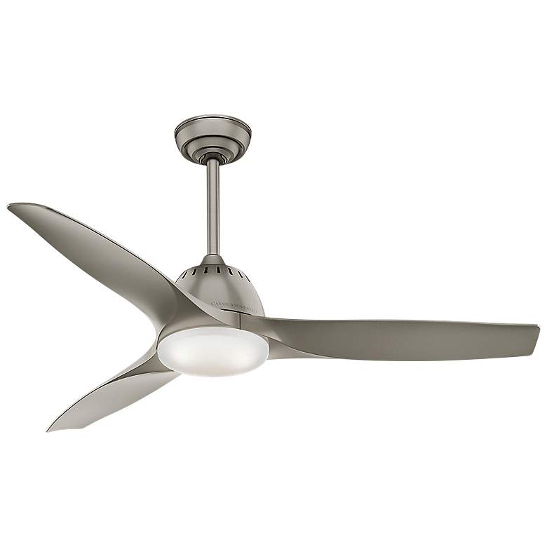 52&quot; Casablanca Wisp Pewter LED Ceiling Fan with Remote Control