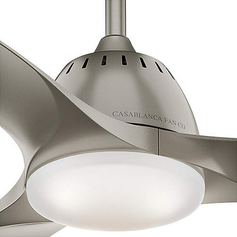 Image 4 52" Casablanca Wisp Pewter LED Ceiling Fan with Remote Control more views