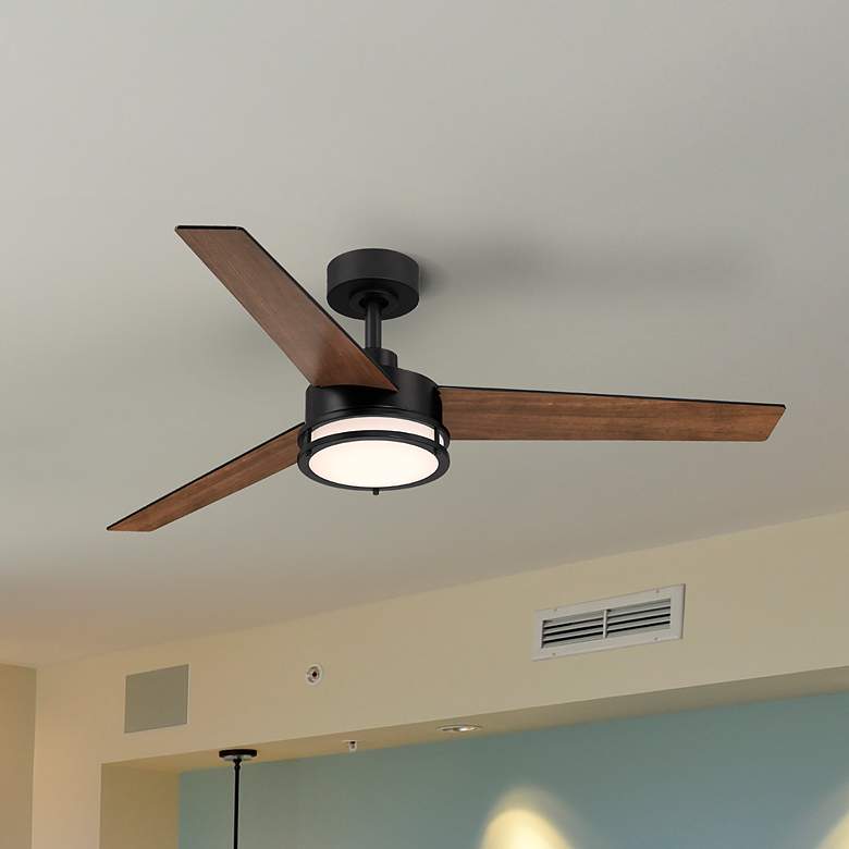 Image 5 52" Cassini Matte Black LED Smart Ceiling Fan more views