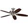 52" Centro Max Uplight Polished Nickel Ceiling Fan