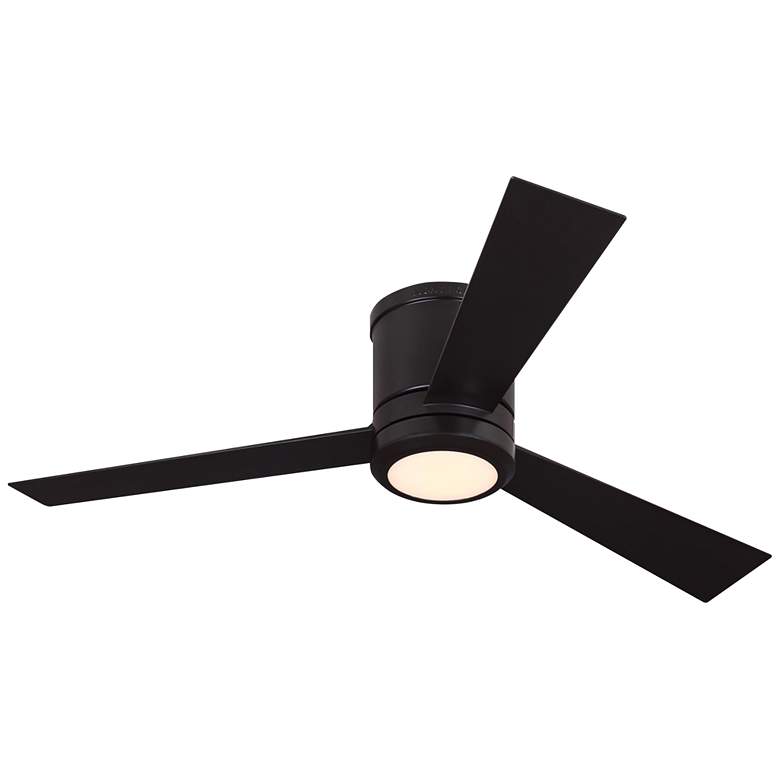 Image 2 52 inch Clarity LED Rubbed Bronze Indoor Hugger Ceiling Fan with Remote