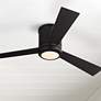 52" Clarity LED Rubbed Bronze Indoor Hugger Ceiling Fan with Remote