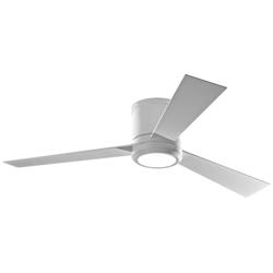 52&quot; Clarity Matte White Hugger LED Ceiling Fan with Remote