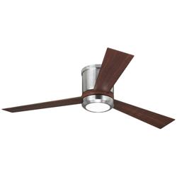 52&quot; Clarity Steel Modern Hugger LED Fan with Remote