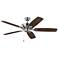 52" Colony Max Plus Brushed Steel Damp Rated Ceiling Fan