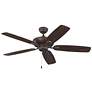 2_52" Colony Max Plus Roman Bronze Damp Rated Pull Chain Ceiling Fan