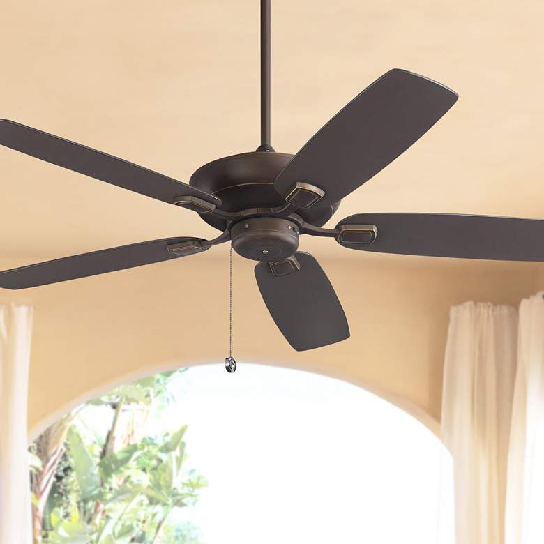 Image 1 52" Colony Max Plus Roman Bronze Damp Rated Pull Chain Ceiling Fan