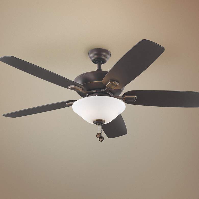 Image 1 52 inch Colony Max Plus Roman Bronze LED Damp Rated Ceiling Fan