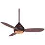 52" Concept I Bronze Wet Rated LED Ceiling Fan with Wall Control