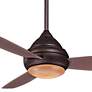 52" Concept I Bronze Wet Rated LED Ceiling Fan with Wall Control