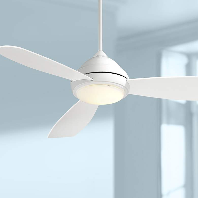 Image 1 52" Concept I White LED Modern Ceiling Fan with Remote Control