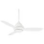 52" Concept I White Wet-Rated LED Ceiling Fan with Wall Control