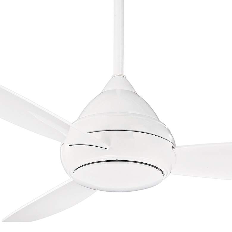 Image 3 52" Concept I White Wet-Rated LED Ceiling Fan with Wall Control more views