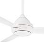 52" Concept I White Wet-Rated LED Ceiling Fan with Wall Control