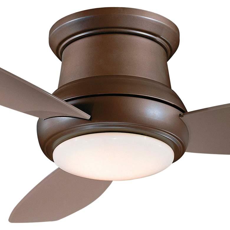 Image 3 52" Concept II Bronze Flushmount LED Ceiling Fan with Remote Control more views