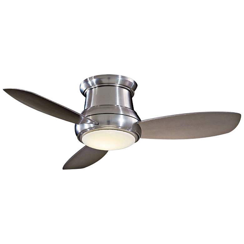 Image 2 52" Concept II Brushed Nickel Flushmount LED Ceiling Fan with Remote
