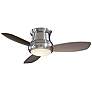 52" Concept II Brushed Nickel Flushmount LED Ceiling Fan with Remote