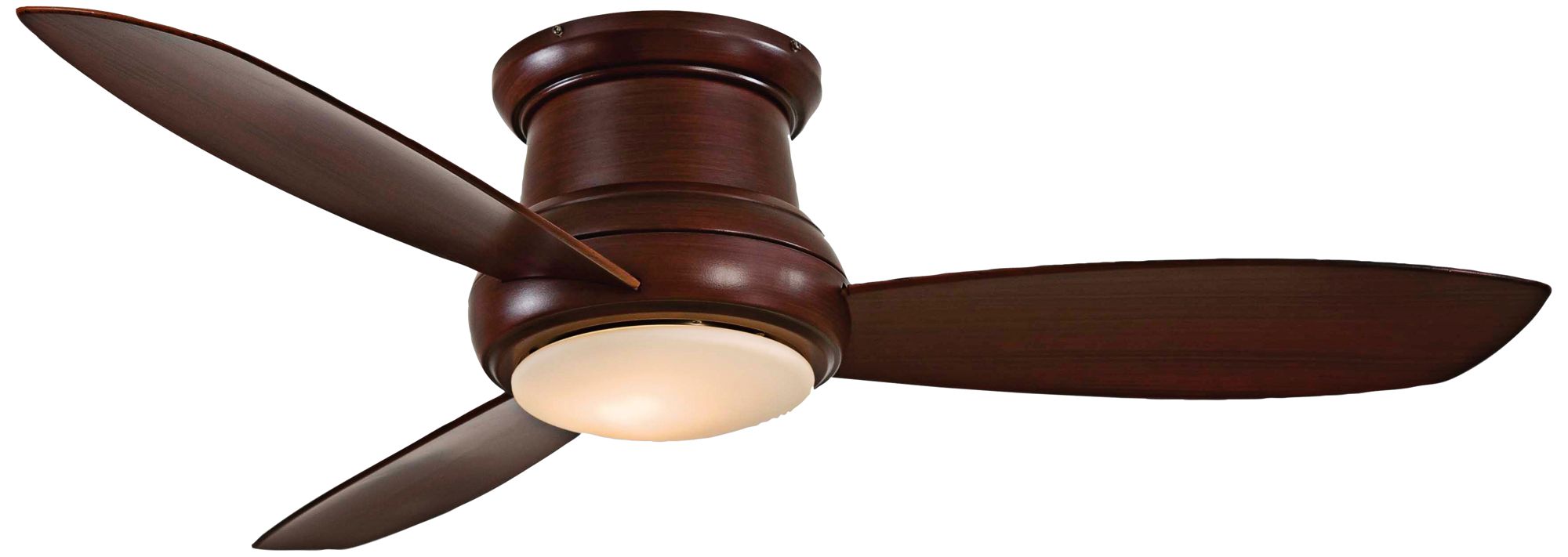 52" Concept II Mahogany Flushmount LED Ceiling Fan