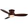 52" Concept II Mahogany Flushmount LED Ceiling Fan