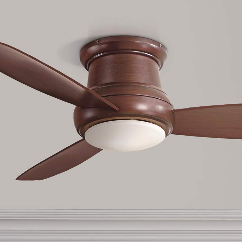 Image 1 52" Concept II Mahogany Flushmount LED Ceiling Fan