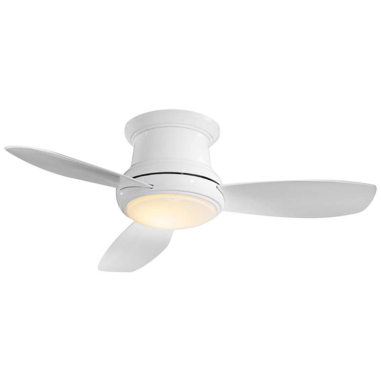 Image 2 52" Concept II White Flushmount LED Ceiling Fan with Remote Control