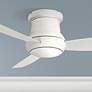 52" Concept II White Flushmount LED Wet-Rated Fan with Wall Control