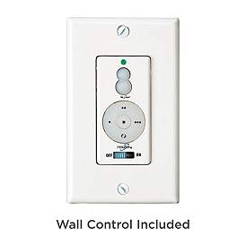 Image3 of 52" Concept II White Flushmount LED Wet-Rated Fan with Wall Control more views