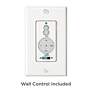 52" Concept II White Flushmount LED Wet-Rated Fan with Wall Control