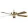 52" Concord California Home Polished Brass Ceiling Fan