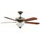 52" Concord Decorama Cherry Bronze Ceiling Fan with Light