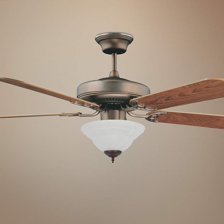 Image 1 52 inch Concord Decorama Cherry Bronze Ceiling Fan with Light