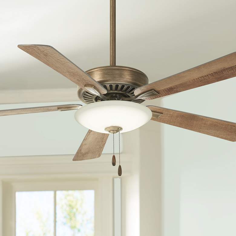Image 1 52 inch Contractor Minka Aire Heirloom Bronze LED  Pull Chain Ceiling Fan