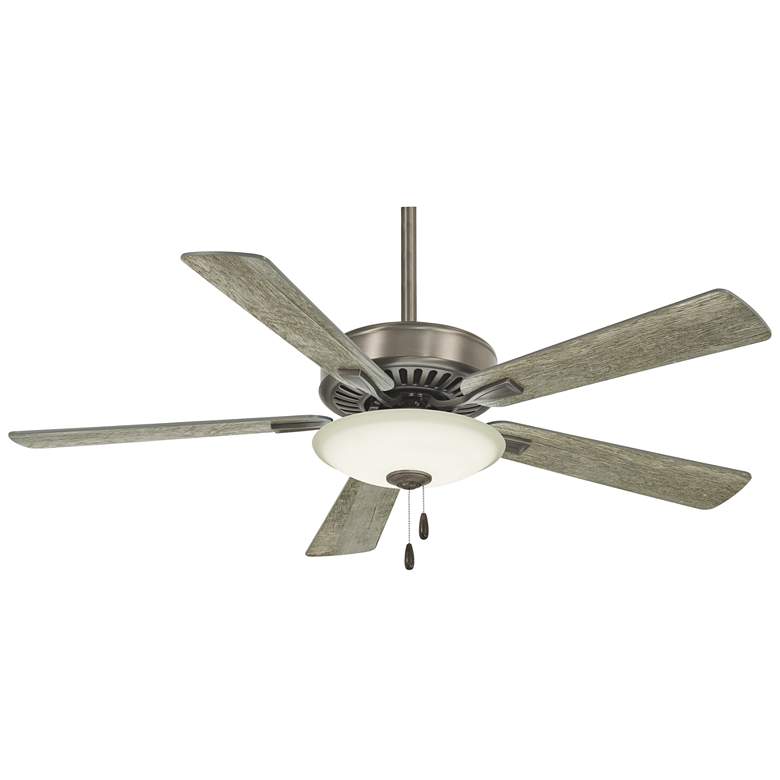 Image 2 52 inch Contractor Uni-Pack Nickel - Gray LED Pull Chain Ceiling Fan