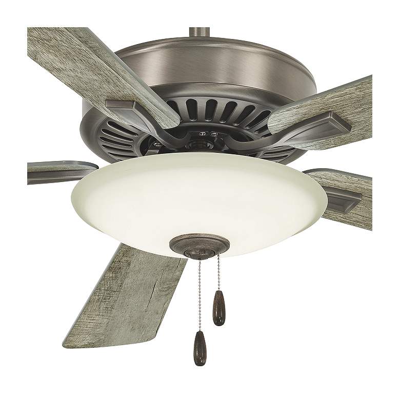 Image 3 52" Contractor Uni-Pack Nickel - Gray LED Pull Chain Ceiling Fan more views