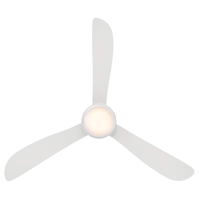 Image 3 52" Corona Matte White 3500K LED Smart Hugger Ceiling Fan more views