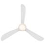 3_52" Corona Matte White 3500K LED Smart Hugger Ceiling Fan more views