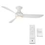 5_52" Corona Matte White 3500K LED Smart Hugger Ceiling Fan more views