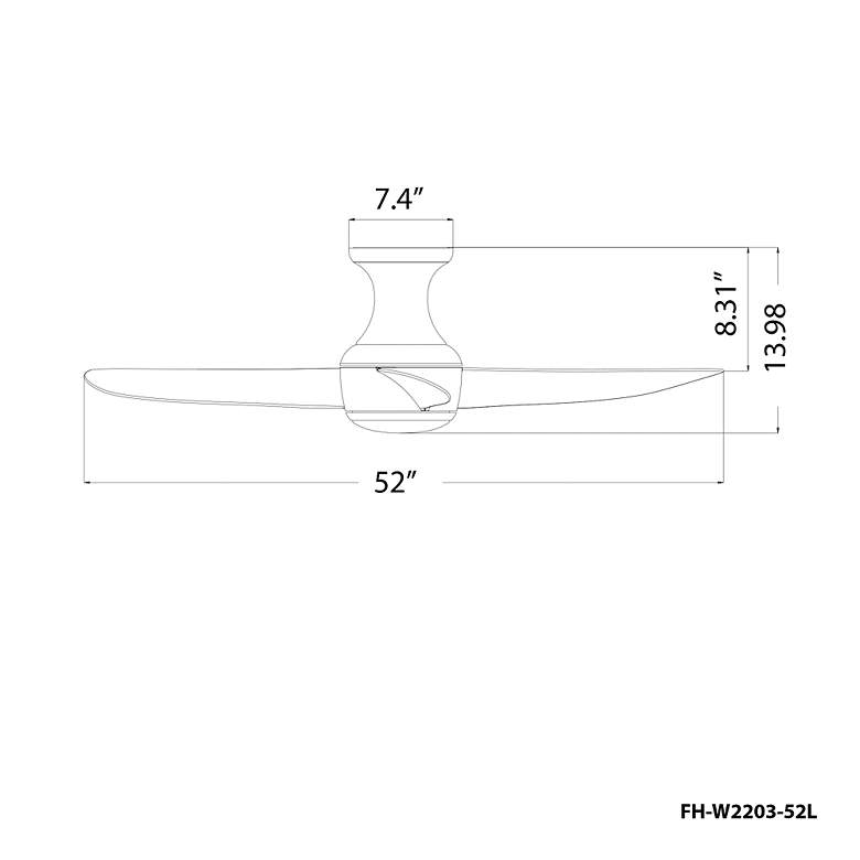Image 4 52" Corona Matte White and Soft Brass 2700K LED Hugger Fan more views