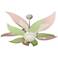 52" Craftmade Bloom Pink and Green Ceiling Fan with Light