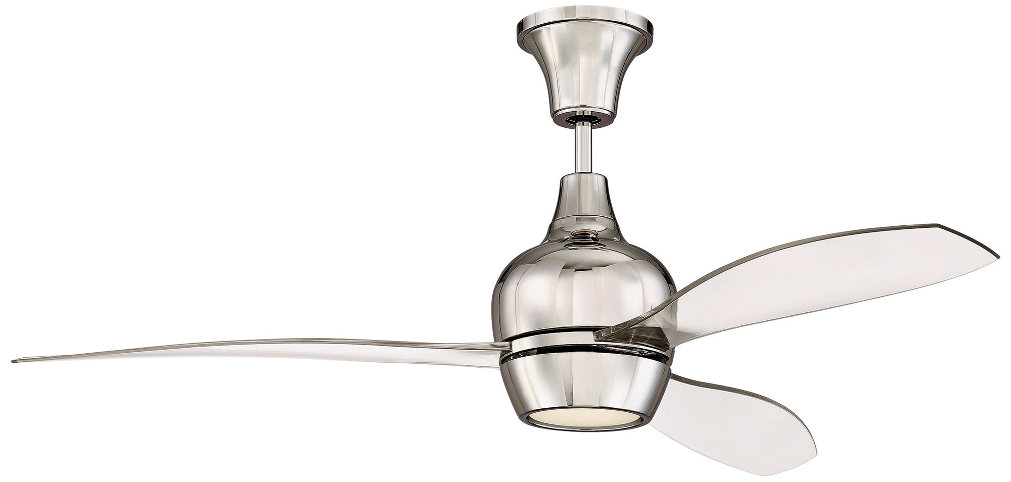 52" Craftmade Bordeaux Polished Nickel LED Ceiling Fan 63Y12 Lamps