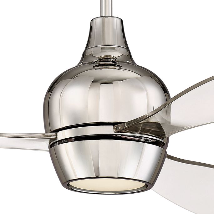 52" Craftmade Bordeaux Polished Nickel LED Ceiling Fan 63Y12 Lamps