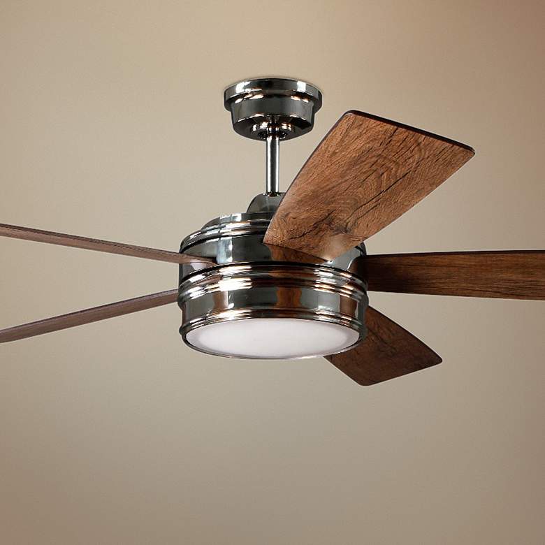 Image 1 52" Craftmade Braxton Polished Nickel LED Ceiling Fan