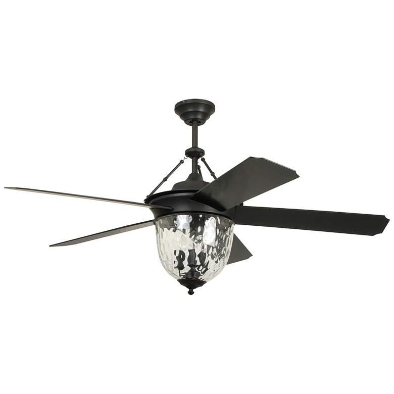 52&quot; Craftmade Cavalier Bronze Damp Rated LED Ceiling Fan with Remote