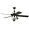 52" Craftmade Cavalier Bronze Damp Rated LED Ceiling Fan with Remote