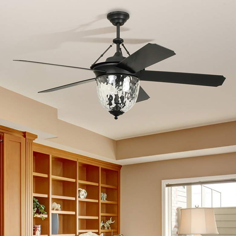 Image 1 52 inch Craftmade Cavalier Bronze Damp Rated LED Ceiling Fan with Remote