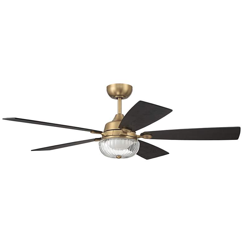 Image 2 52" Craftmade Chandler Satin Brass LED Ceiling Fan with Smart Control