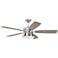 52" Craftmade Dominick Polished Nickel LED Ceiling Fan
