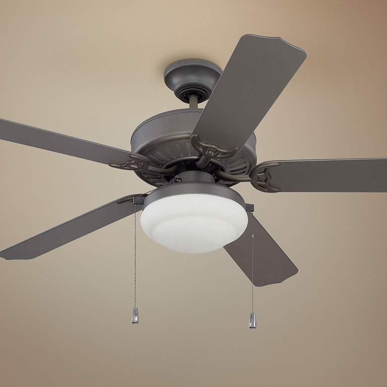 Image 1 52" Craftmade Enduro Espresso LED Outdoor Pull Chain Ceiling Fan