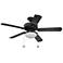 52" Craftmade Enduro Matte Black LED Outdoor Pull Chain Ceiling Fan