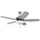 52" Craftmade Jamison Brushed Nickel LED Ceiling Fan with Pull Chain